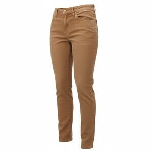 LOFT Women’s Corduroy Pants Size 27 4 Tan Brown Slim Fit Mid Rise